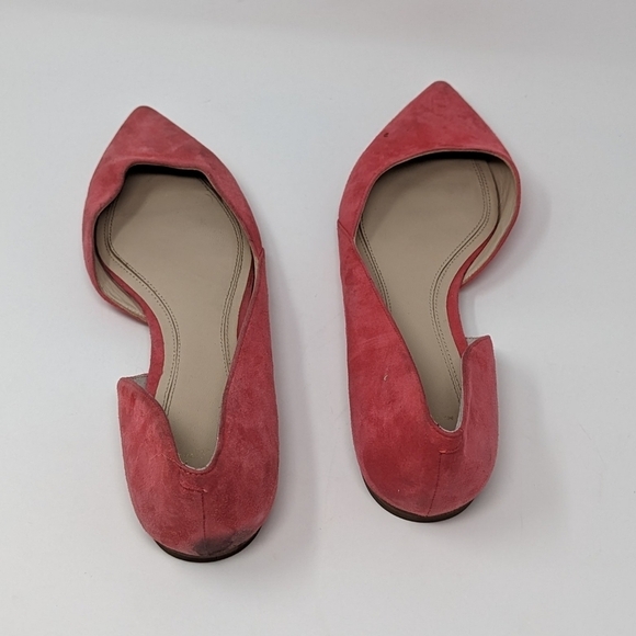 Marc Fisher Pink Suede Flats Size 10M Pointy Toe - Picture 6 of 7